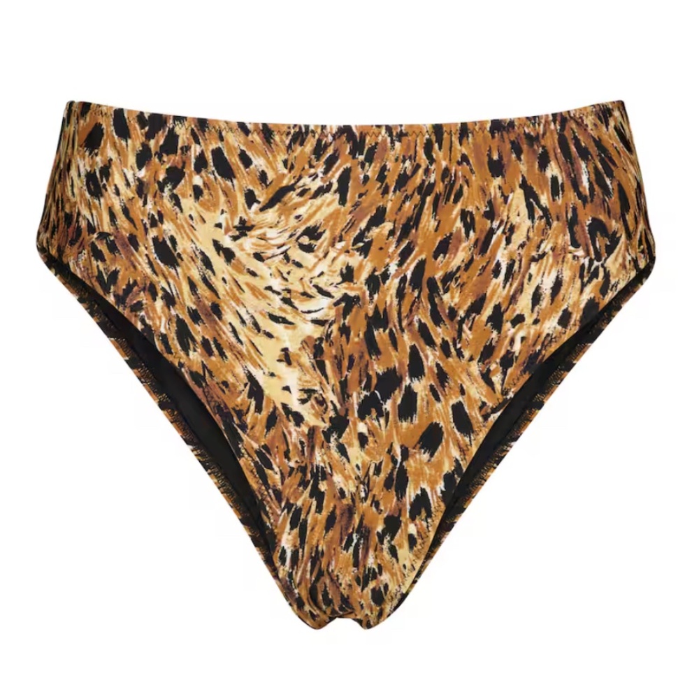 Tropic of C Vibe Animal Print Leopard Tiger Bikini Bottoms Kingston Cat L